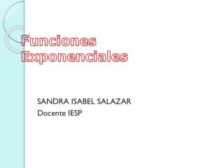 funciones exponenciales