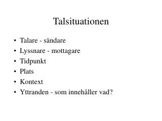 talsituationen