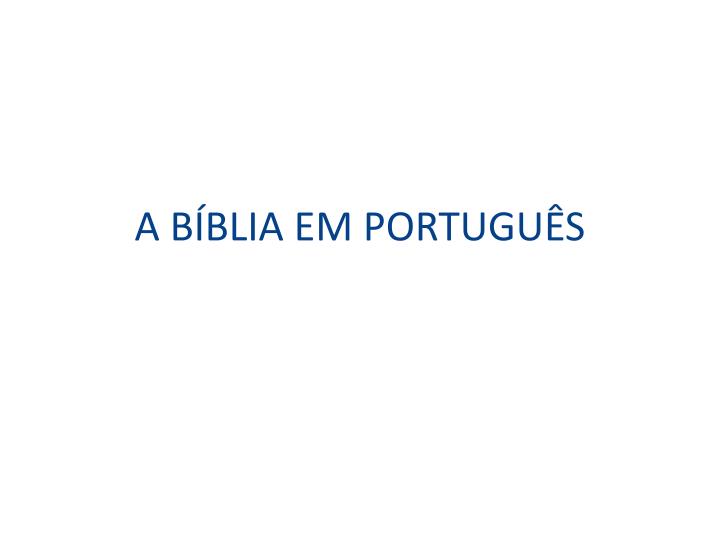a b blia em portugu s