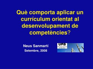 qu comporta aplicar un curr c ulum orientat al desenvolupament de compet n cies