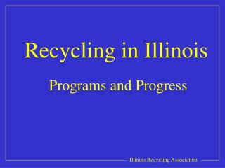 Recycling in Illinois