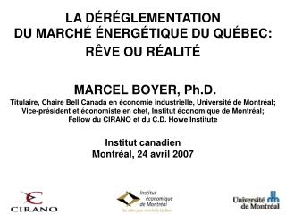 institut canadien montr al 24 avril 2007