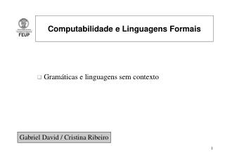 computabilidade e linguagens formais