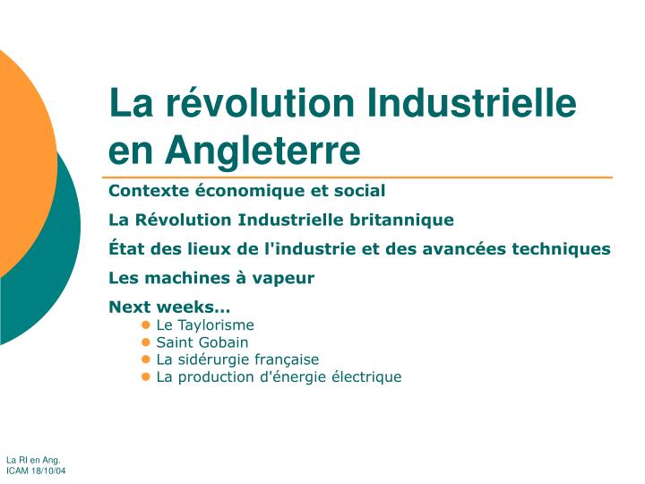 la r volution industrielle en angleterre