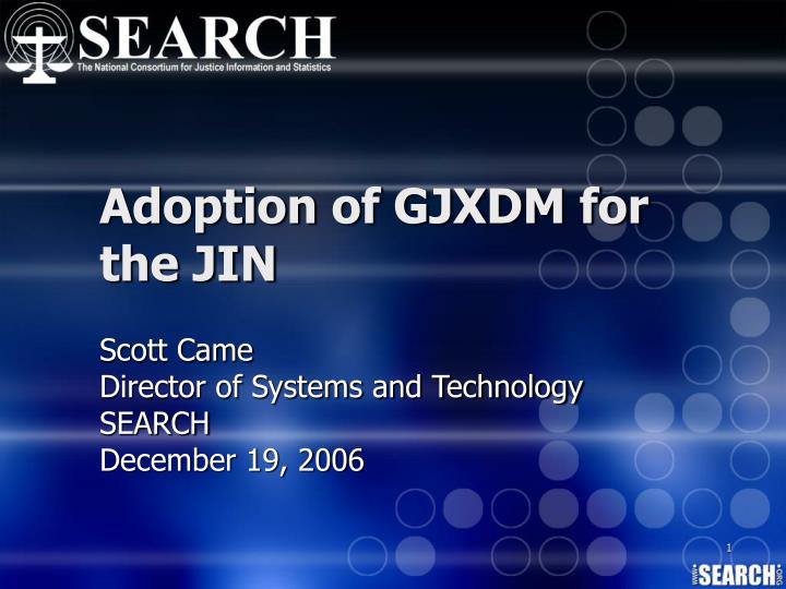 adoption of gjxdm for the jin