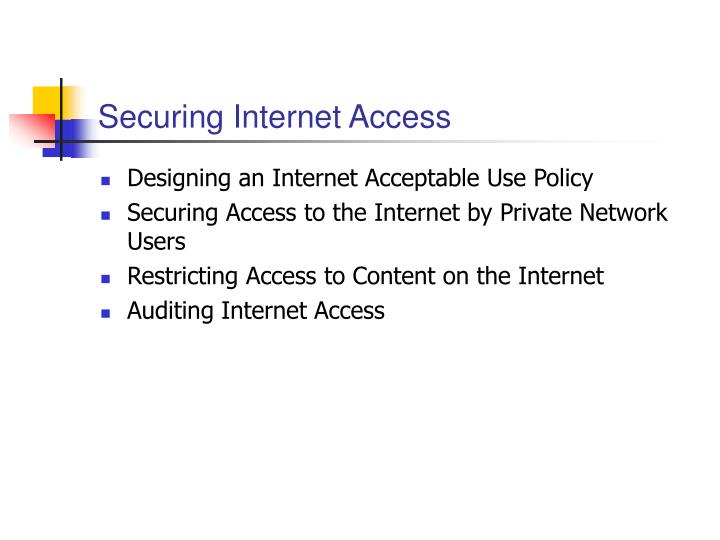 securing internet access