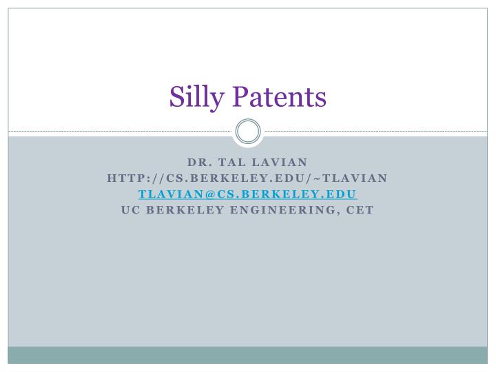 silly patents