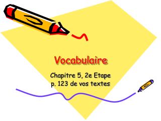 vocabulaire