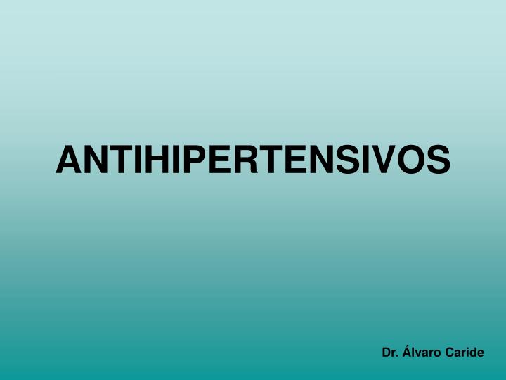 antihipertensivos