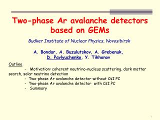 Two-phase Ar avalanche detectors based on GEMs