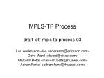 MPLS-TP Process draft-ietf-mpls-tp-process-03 - slide 1