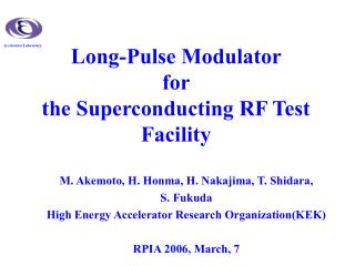 Long-Pulse Modulator for the Superconducting RF Test Facility