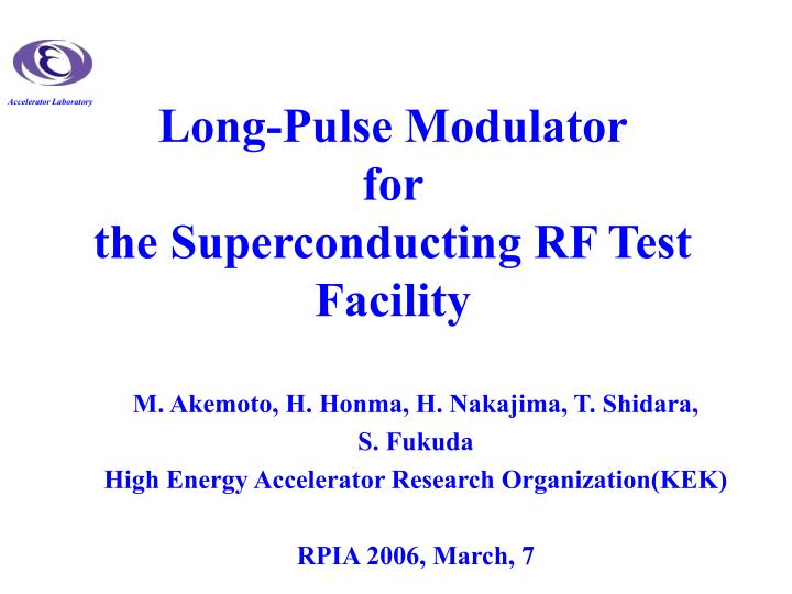 long pulse modulator for the superconducting rf test facility