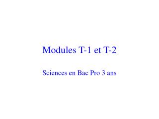 sciences en bac pro 3 ans