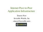 Internet Peer-to-Peer Application Infrastructure - slide 1