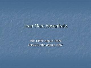 jean marc hasenfratz