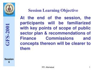 Session Learning Objective