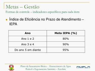 metas gest o