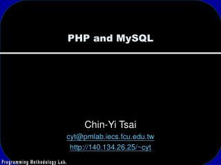 PHP and MySQL