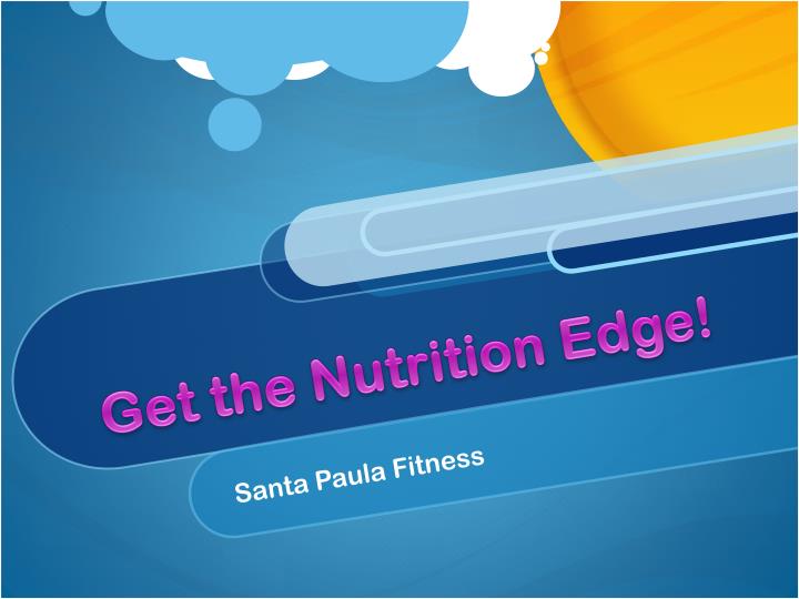 get the nutrition edge
