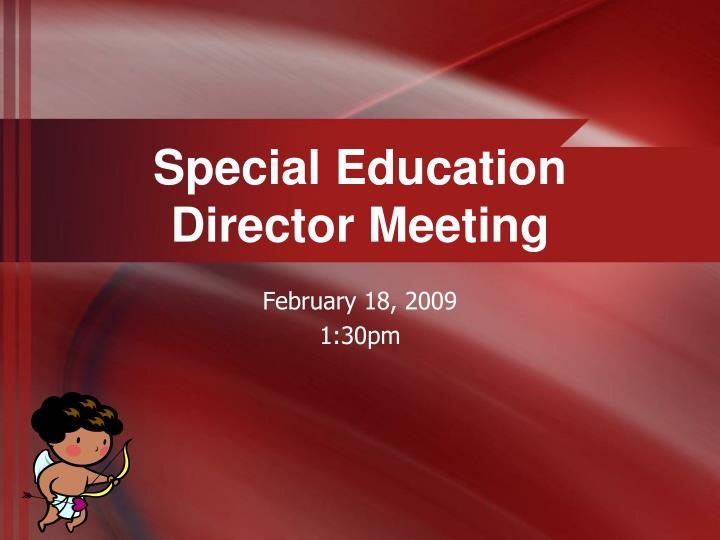 special education director meeting
