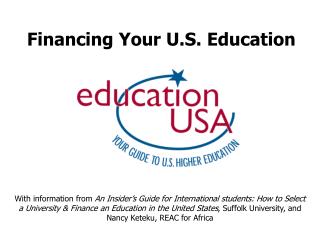 Financing Your U.S. Education