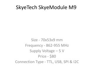 SkyeTech SkyeModule M9