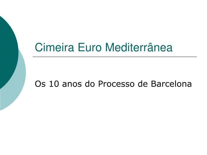 cimeira euro mediterr nea