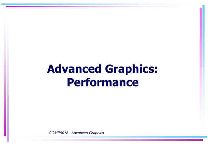 advanced graphics performance