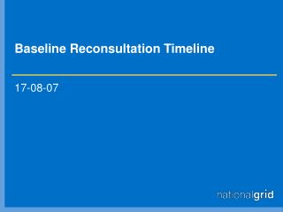 Baseline Reconsultation Timeline