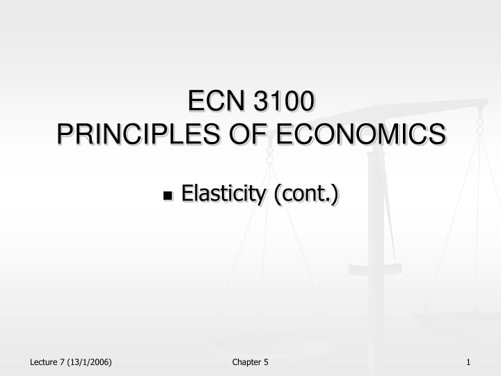 ecn 3100 principles of economics