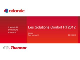 les solutions confort rt2012
