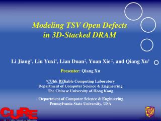 Modeling TSV Open Defects in 3D-Stacked DRAM