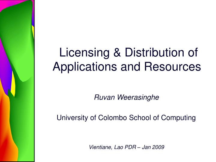ruvan weerasinghe university of colombo school of computing vientiane lao pdr jan 2009