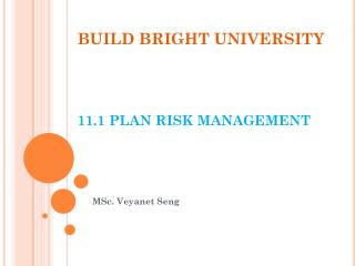 build bright university 11 1 plan risk management