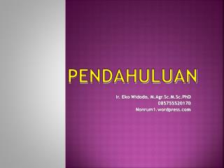 pendahuluan