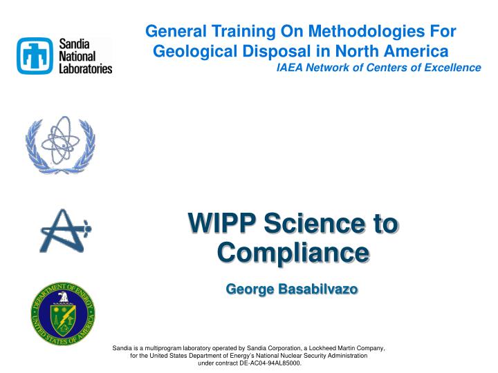 wipp science to compliance