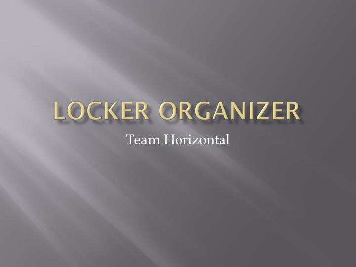 locker organizer