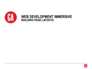 WEB DEVELOpment immersive building page layouts