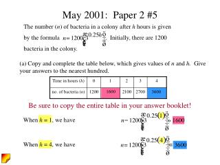 May 2001: Paper 2 #5