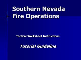 Southern Nevada Fire Operations