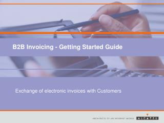 B2B Invoicing - Getting Started Guide