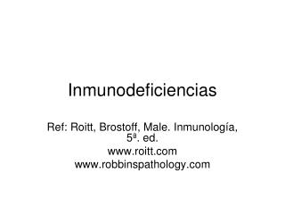 inmunodeficiencias