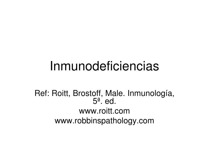inmunodeficiencias