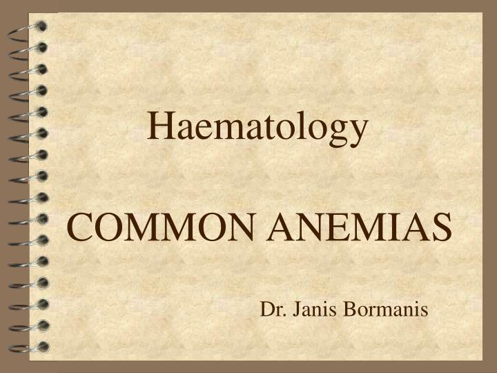 common anemias
