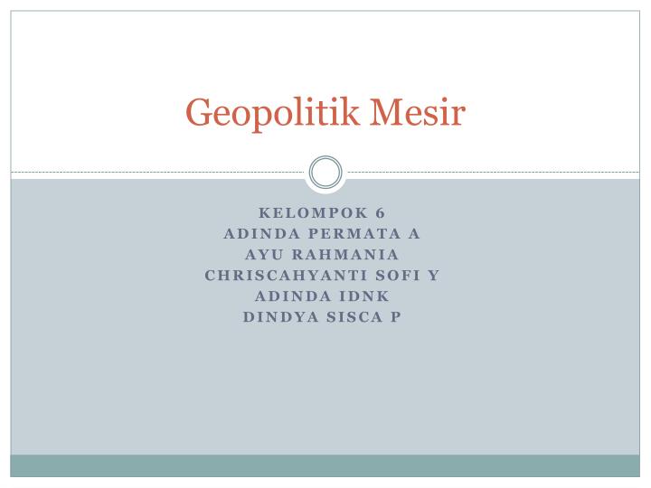 geopolitik mesir