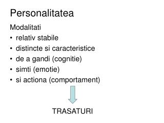 personalitatea
