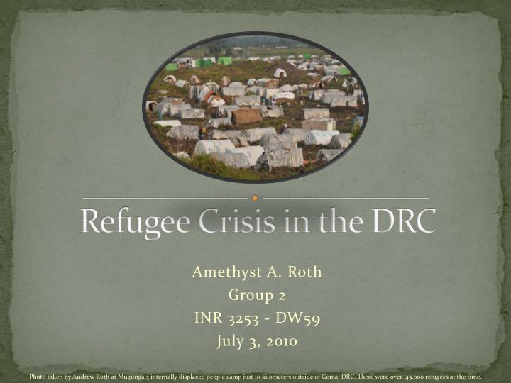 refugee crisis in the drc