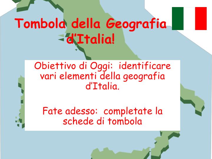 tombola della geografia d italia