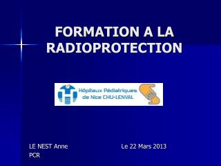 formation a la radioprotection